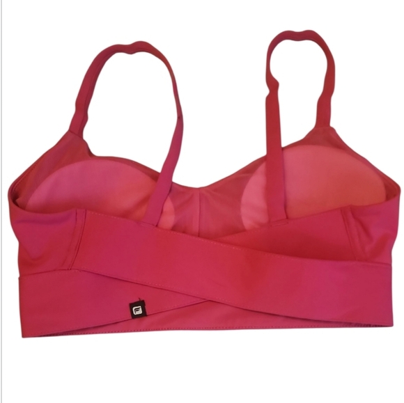 Women's Fabletics Malindi Black Pink Medium Support Active Sports Bra Size XS - Picture 3 of 4